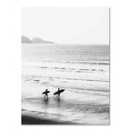 Nordic Modern Black And White Seaside Landscape
